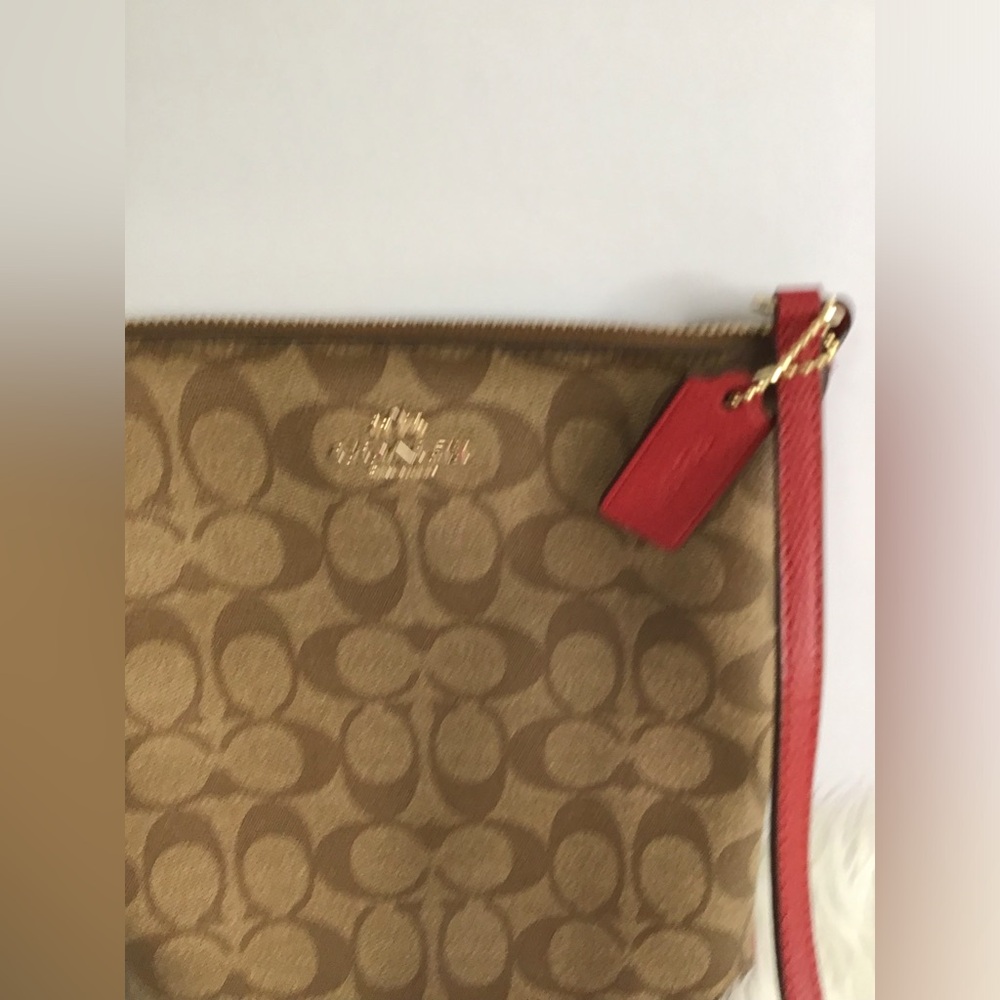 Authentic Coach Signature Canvas  North South Crossbody Shoulder Bag - Picture 15 of 16